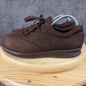 SAS Free Time Shoes Womens Size 9.5 Narrow Brown Suede Oxford Tripad Made in USA
